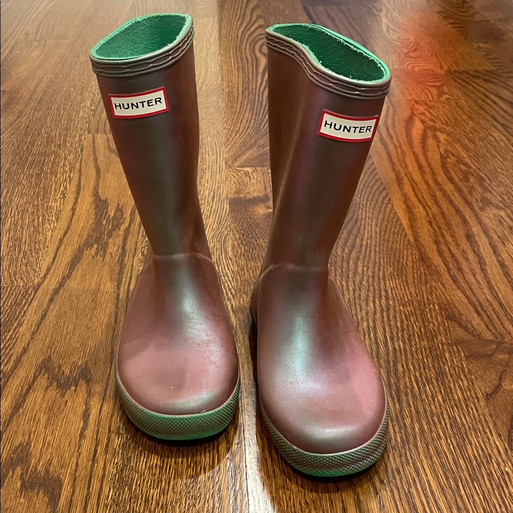 Hunter Classic Kids Iridescent Rain Boots